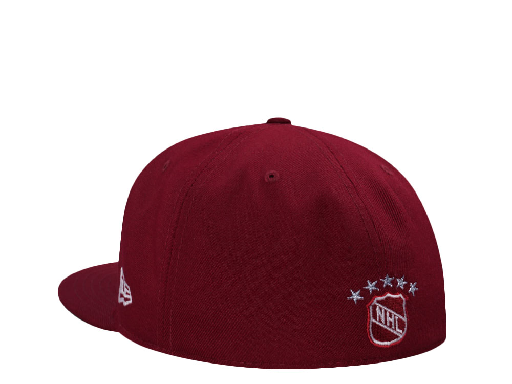 New Era Quebec Nordiques Smooth Red Throwback Edition 59Fifty Fitted Cap