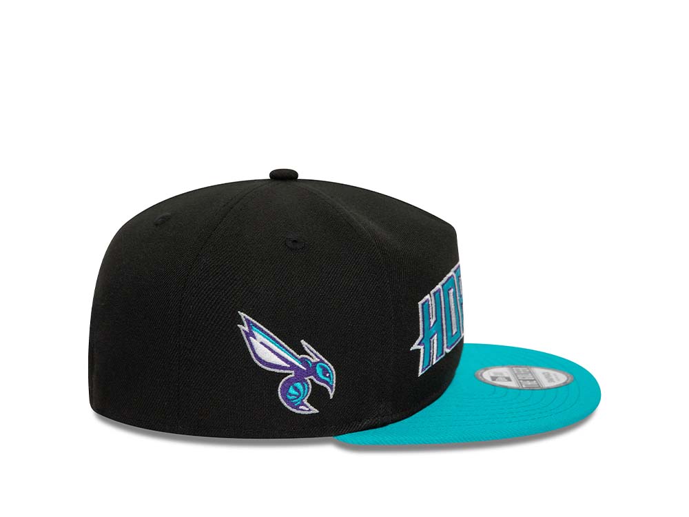 New Era Charlotte Hornets Two Tone A Frame Golfer Snapback Cap