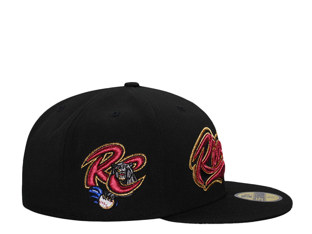 New Era Sacramento River Cats Black Metallic Throwback Edition 59Fifty Fitted Cap