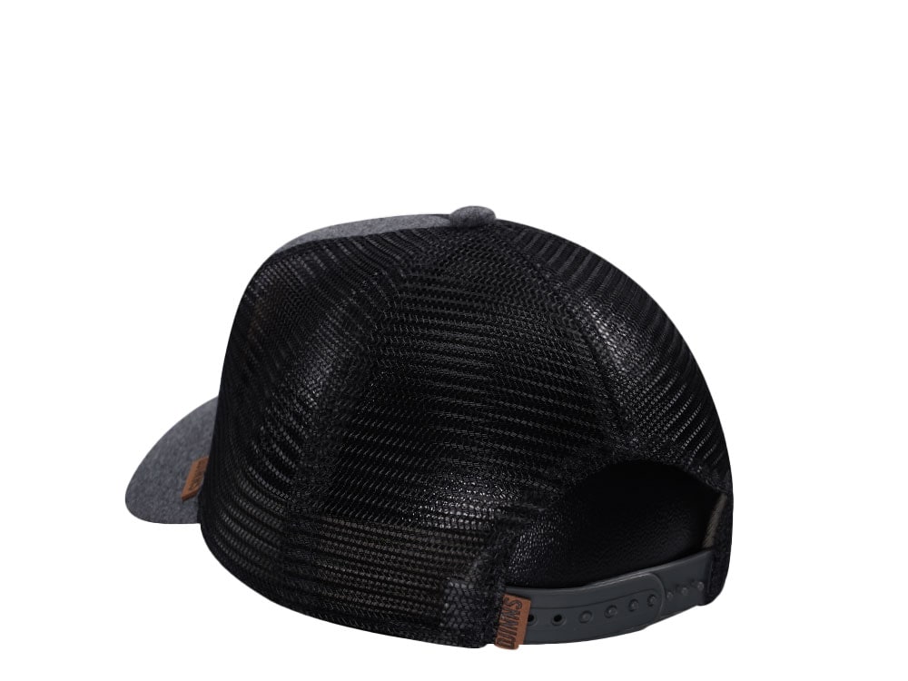 Djinns Jersey Patch Charcoal Heather Trucker Snapback Cap