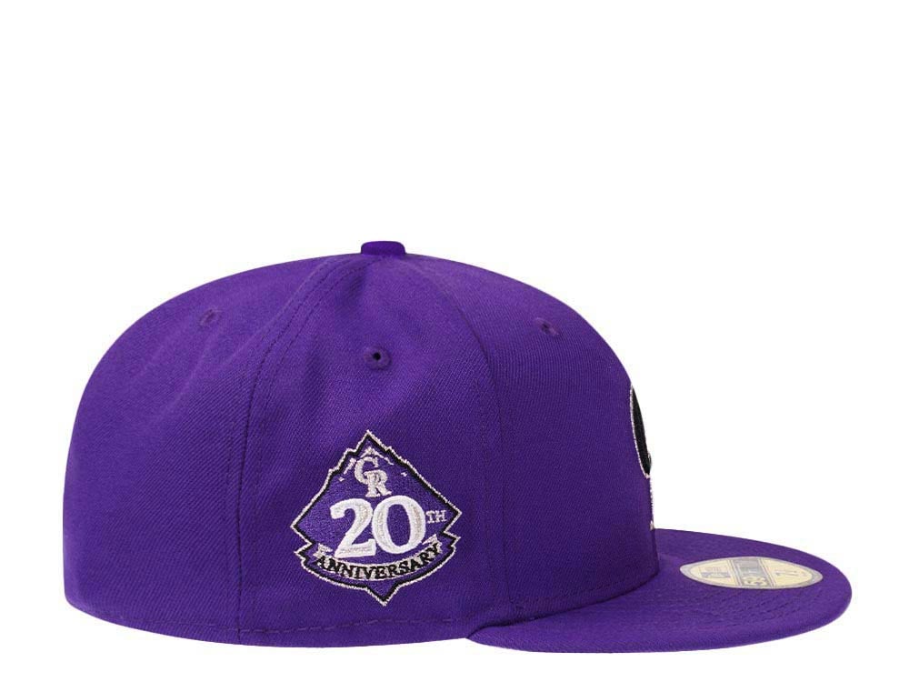 New Era Colorado Rockies 20th Anniversary Purple Lavender Edition 59Fifty Fitted Cap