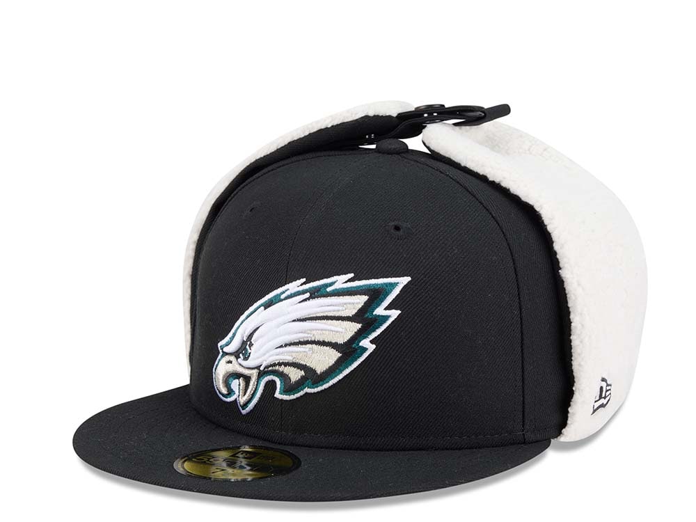 New Era Philadelphia Eagles Classic Black 59Fifty Dogear Fitted Cap