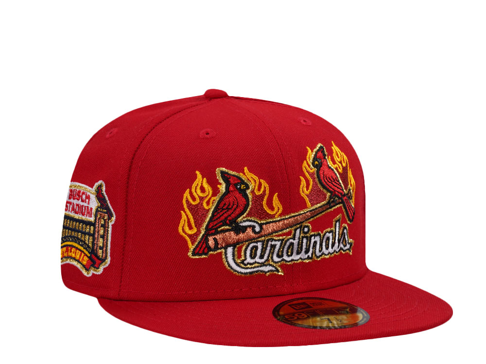 New Era St. Louis Cardinals Busch Stadium Scarlet Red Prime Edition 59Fifty Fitted Cap