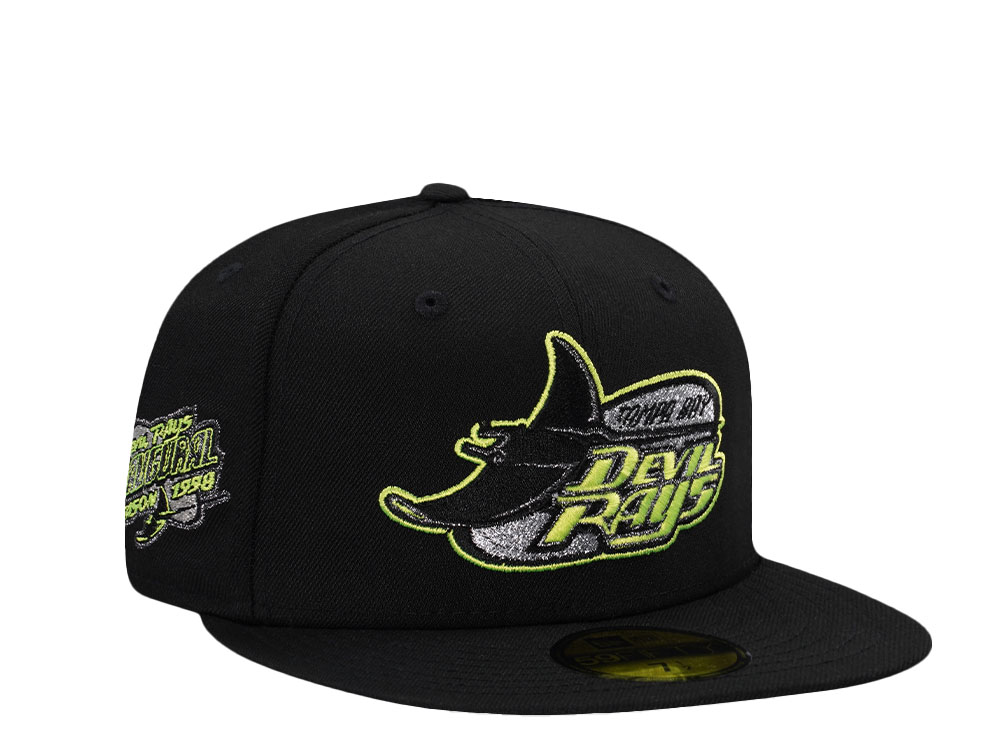 New Era Tampa Bay Rays Inaugural Season 1998 Black Prime Edition 59Fifty Fitted Cap