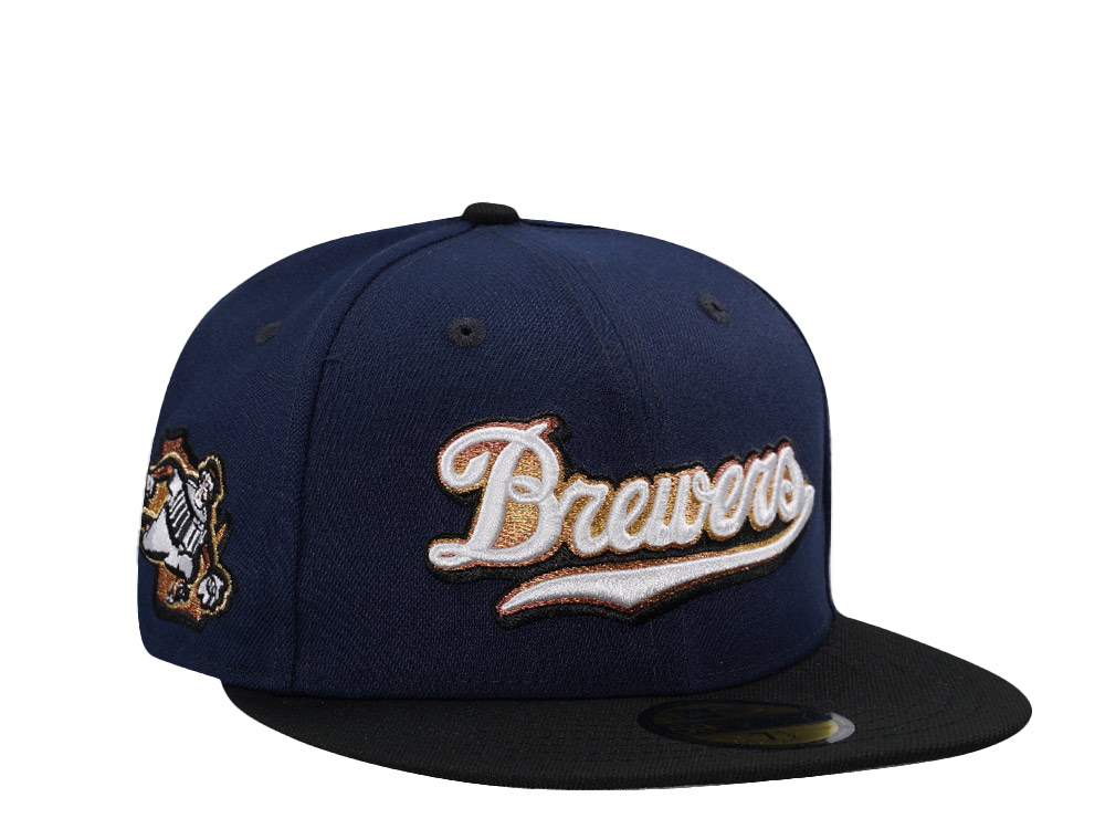 New Era Milwaukee Brewers City Connect Ocean Blue Two Tone Edition 59Fifty Fitted Cap