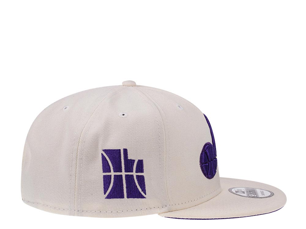 New Era Utah Jazz Bear Chrome White Edition 9Fifty Snapback Cap