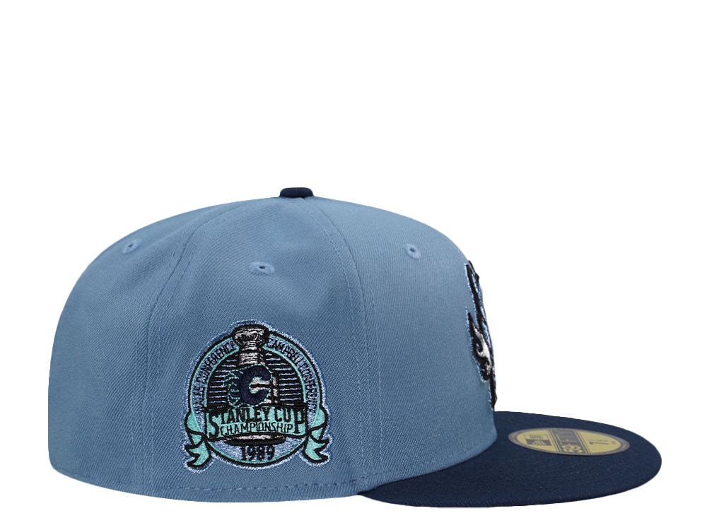 New Era Calgary Flames Stanley Cup Champions 1989 Blue Two Tone Edition 59Fifty Fitted Cap