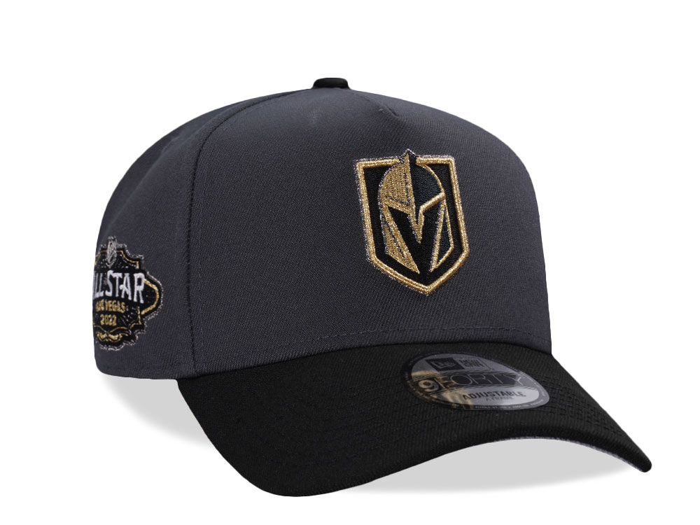 New Era Vegas Golden Knights All Star Game 2022 Graphite Two Tone Edition 9Forty A Frame Snapback Cap