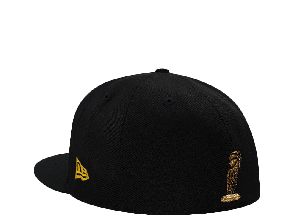 New Era Los Angeles Lakers NBA Finals 2002 Black Prime Edition 59Fifty Fitted Cap