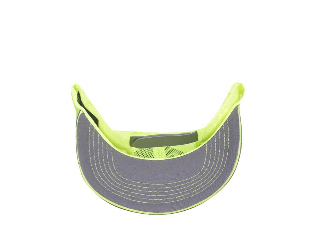 John Deere Twill High Mesh Logo Black Yellow Trucker Snapback Cap