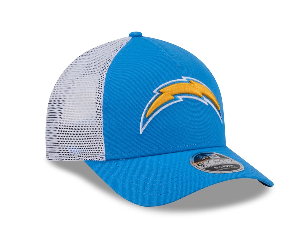 New Era Los Angeles Chargers Official Team Color Edition 9Forty M Crown A Frame Trucker Snapback Cap