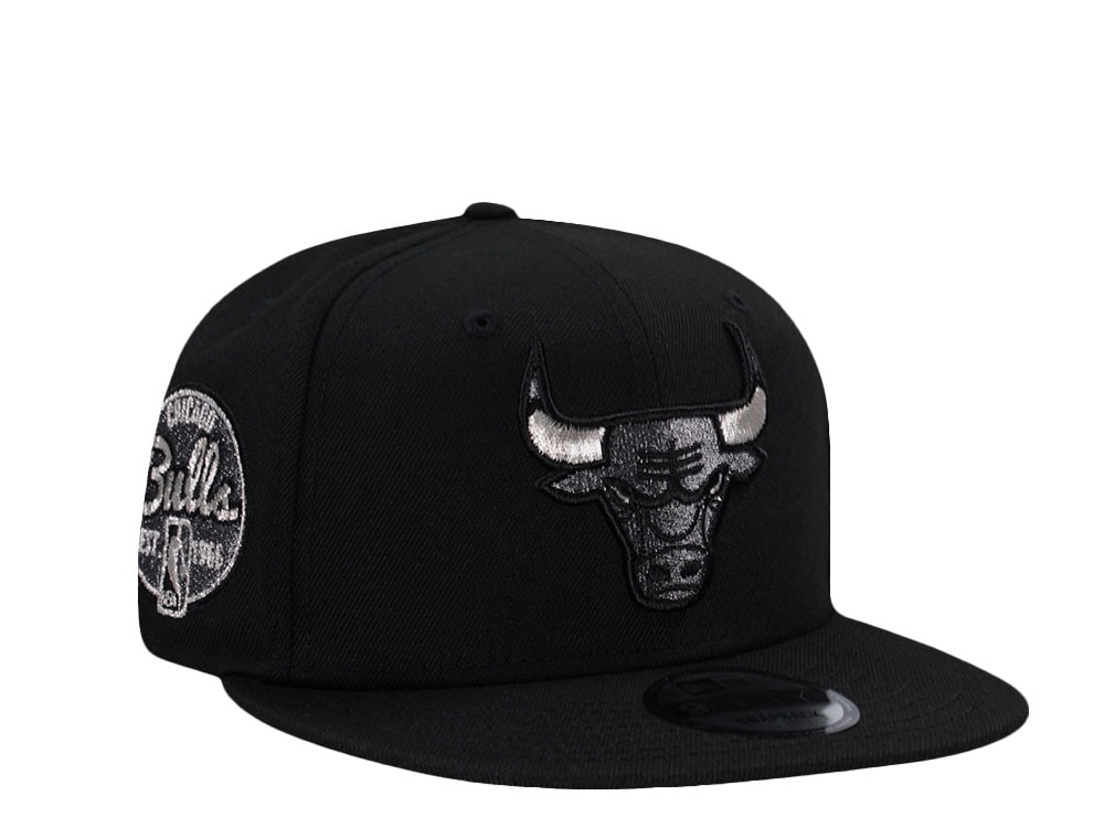 New Era Chicago Bulls Metallic Black Prime Edition 9Fifty Snapback Cap