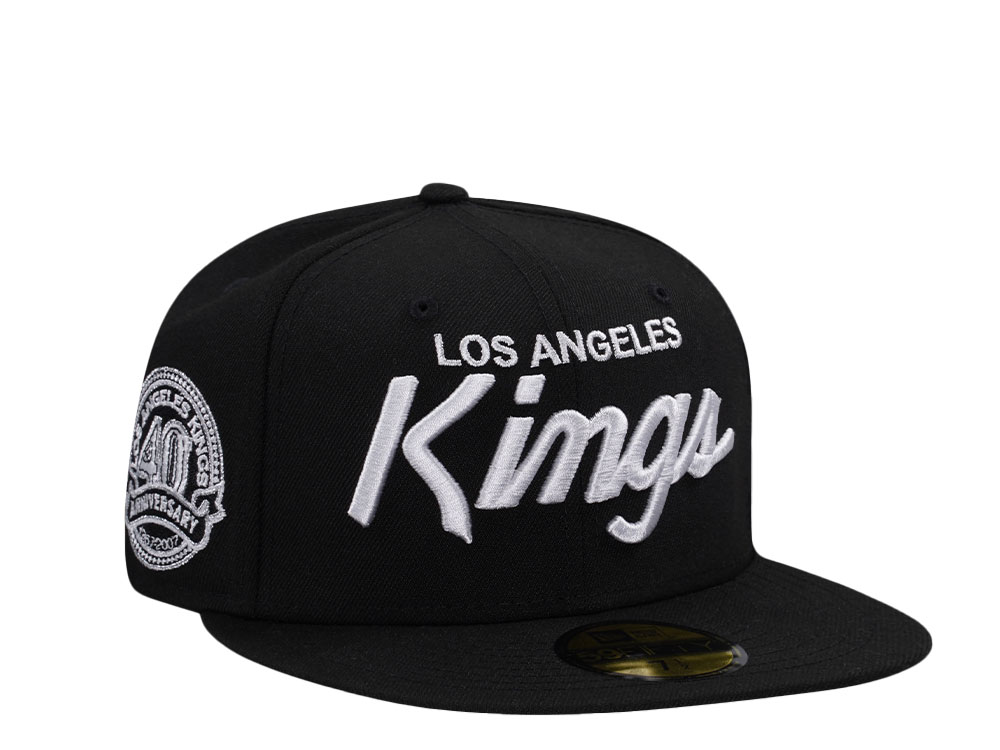 New Era Los Angeles Kings 40th Anniversary Script Prime Edition 59Fifty Fitted Cap