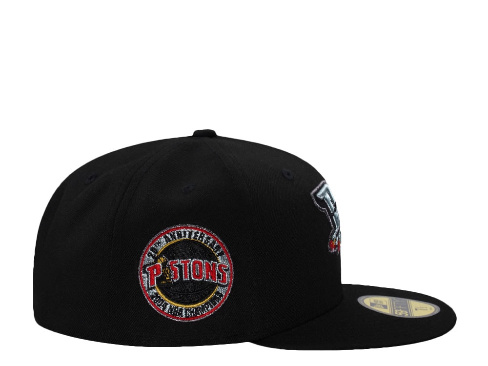 New Era Detroit Pistons 20th Anniversary Black Prime Edition 59Fifty Fitted Cap