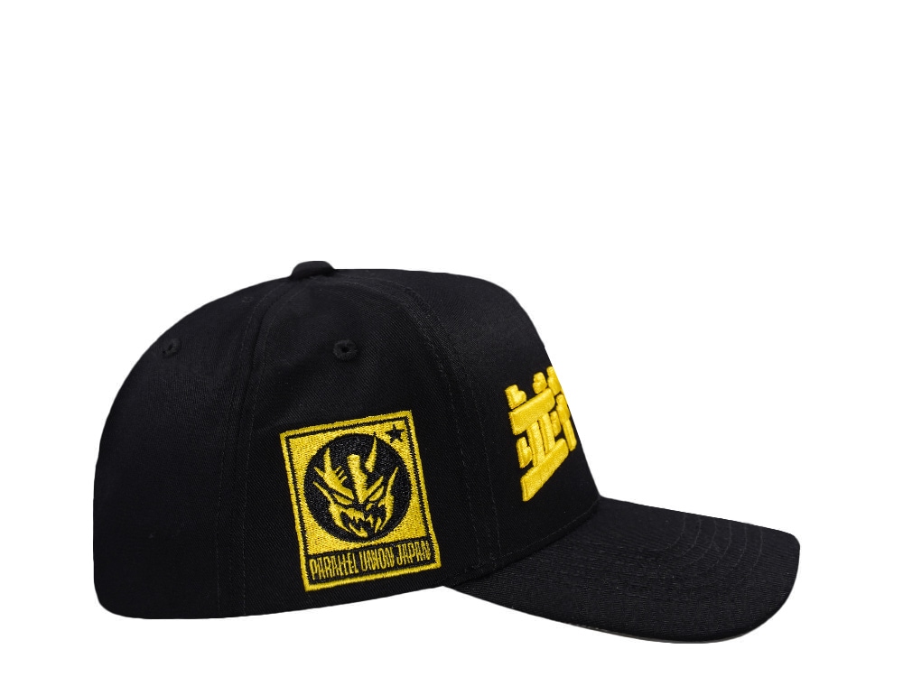 Parallel Union Japan Mecha Head Emblem Kanji Script Black Prime Edition Snapback Cap
