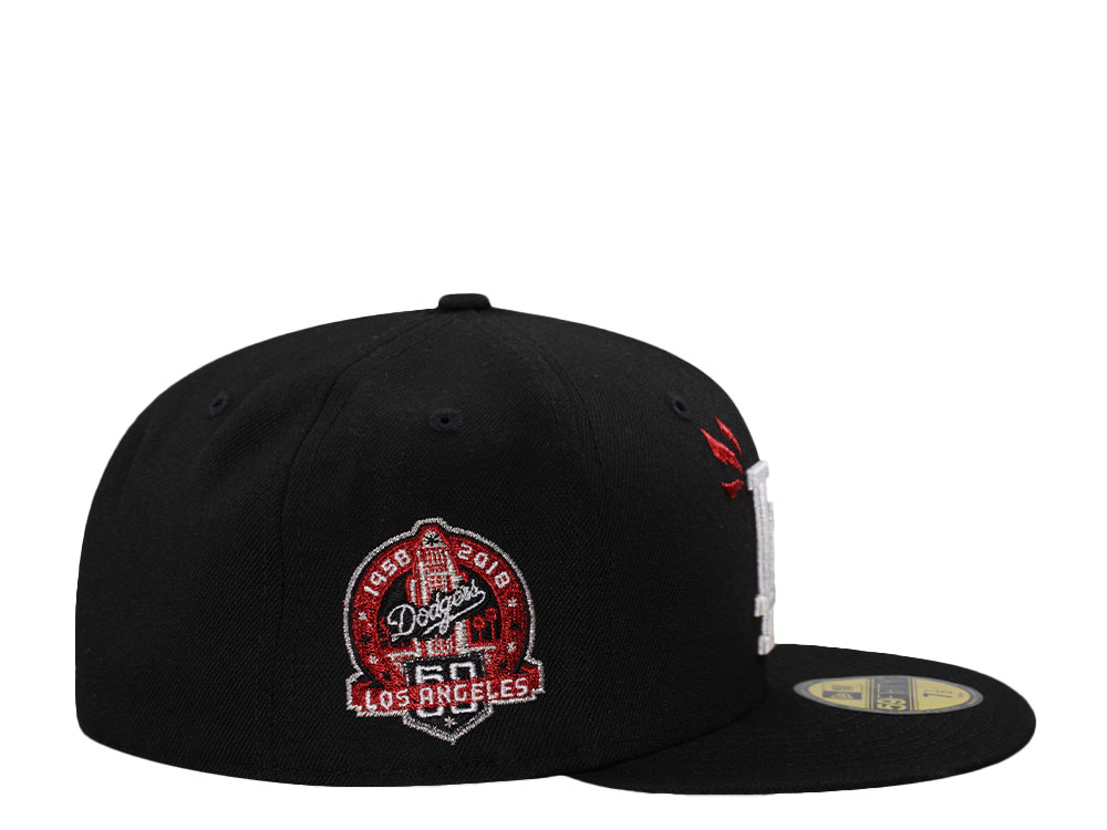 New Era Los Angeles Dodgers 60th Anniversary Black Prime Edition 59Fifty Fitted Cap
