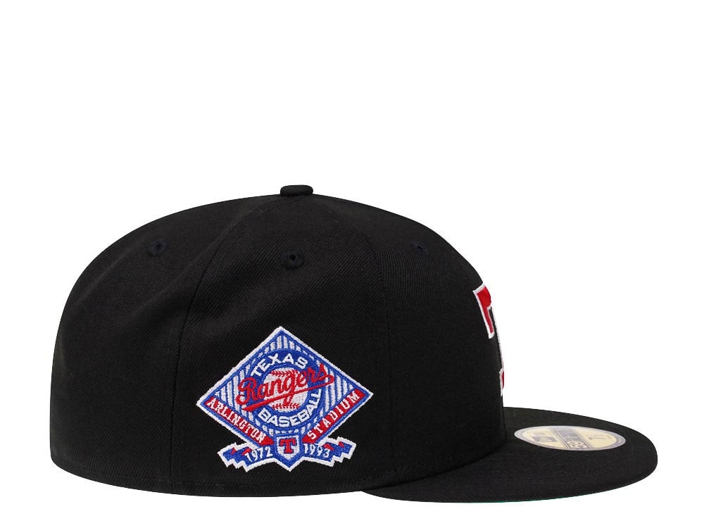 New Era Texas Rangers Arlington Stadium Black Throwback Edition 59Fifty Fitted Cap