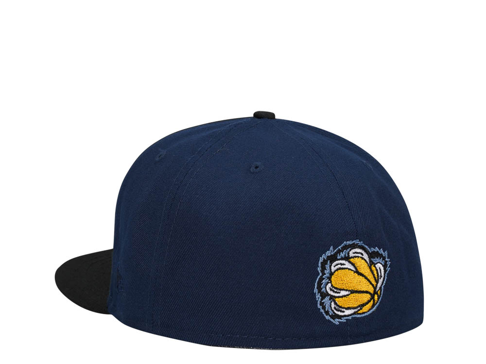 New Era Memphis Grizzlies Chrome Black Navy Two Tone Edition 59Fifty Fitted Cap