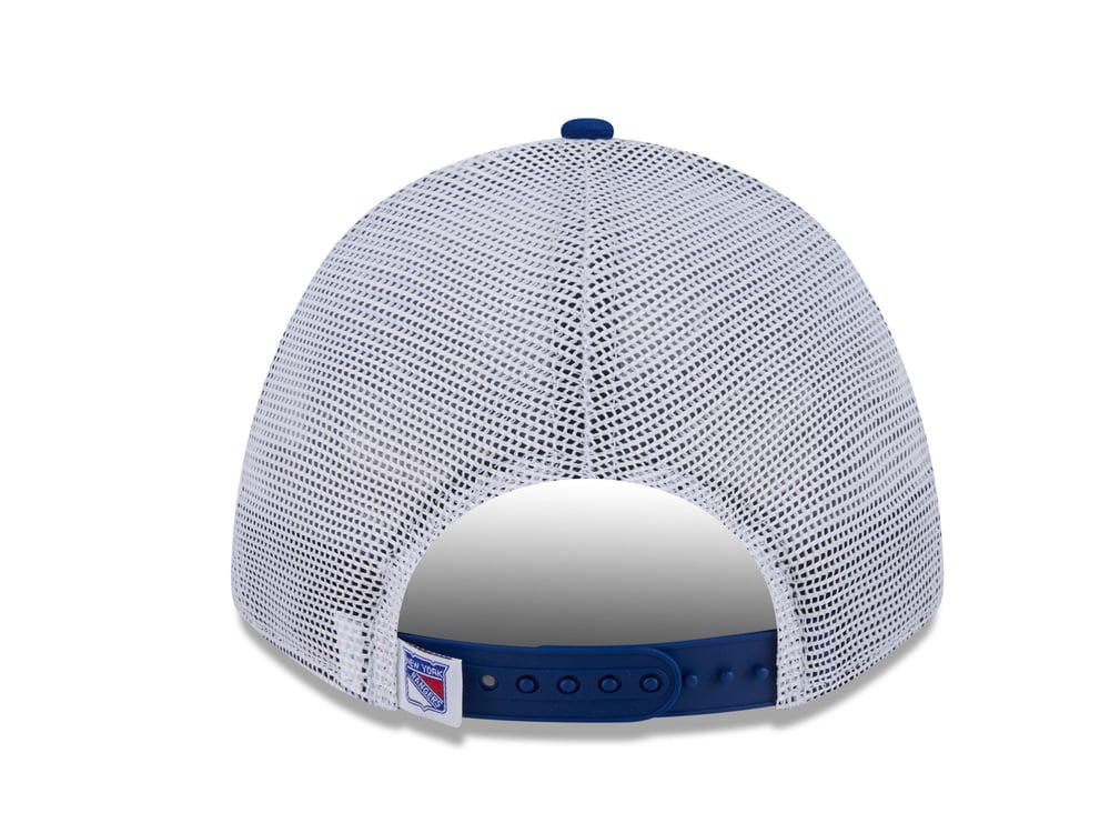 New Era New York Rangers Official Team Color Edition 9Forty M Crown A Frame Trucker Snapback Cap