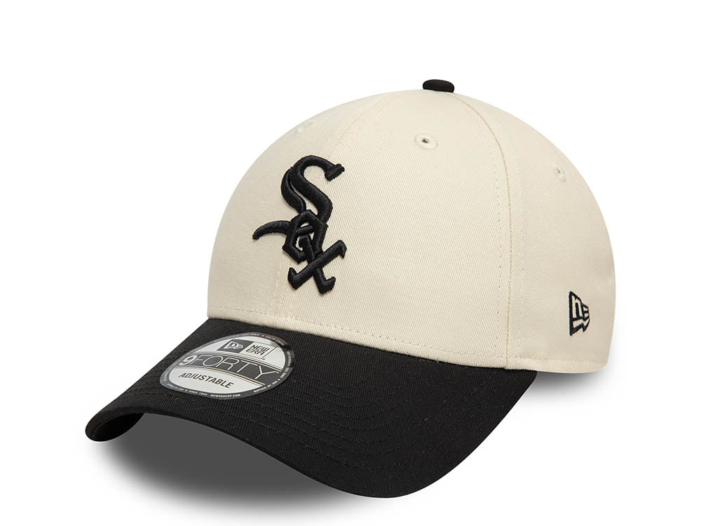 New Era Chicago White Sox Block Two Tone Edition White 9Forty Strapback Cap