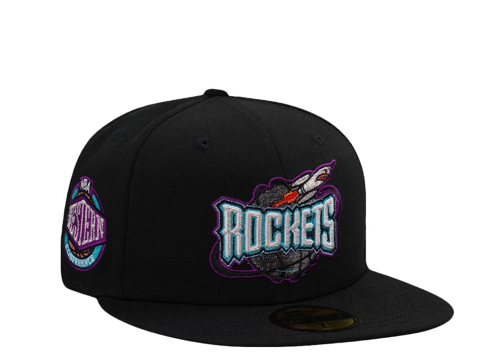 New Era Houston Rockets NBA Western Conference Black Prime Edition 59Fifty Fitted Cap