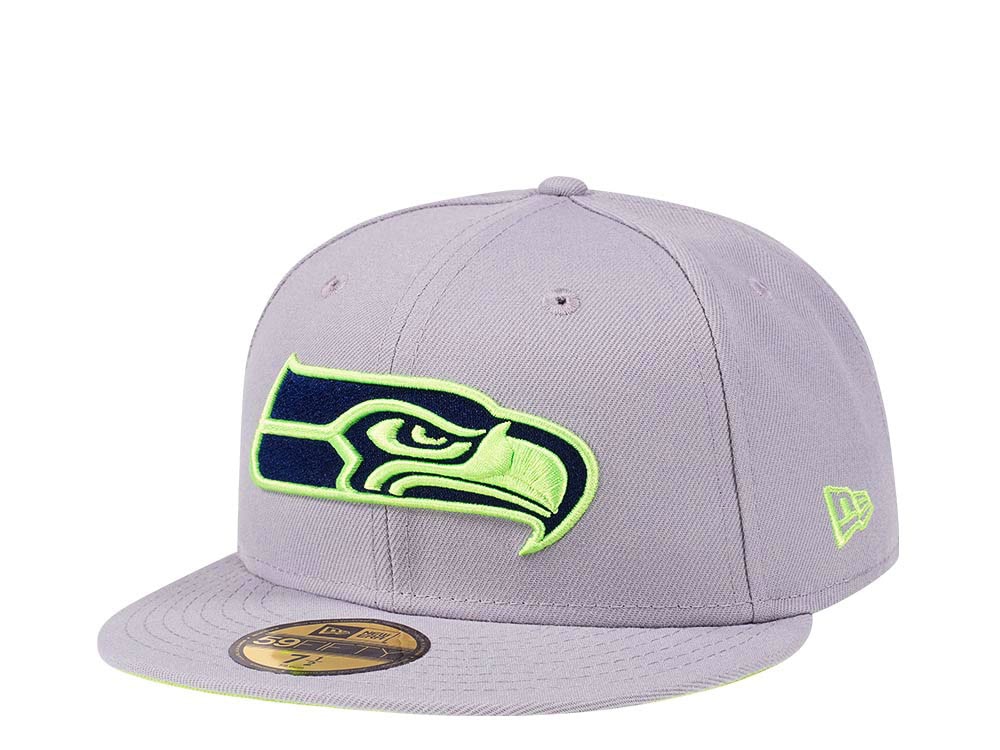 New Era Seattle Seahawks Grey meets Green Edition 59Fifty Fitted Cap