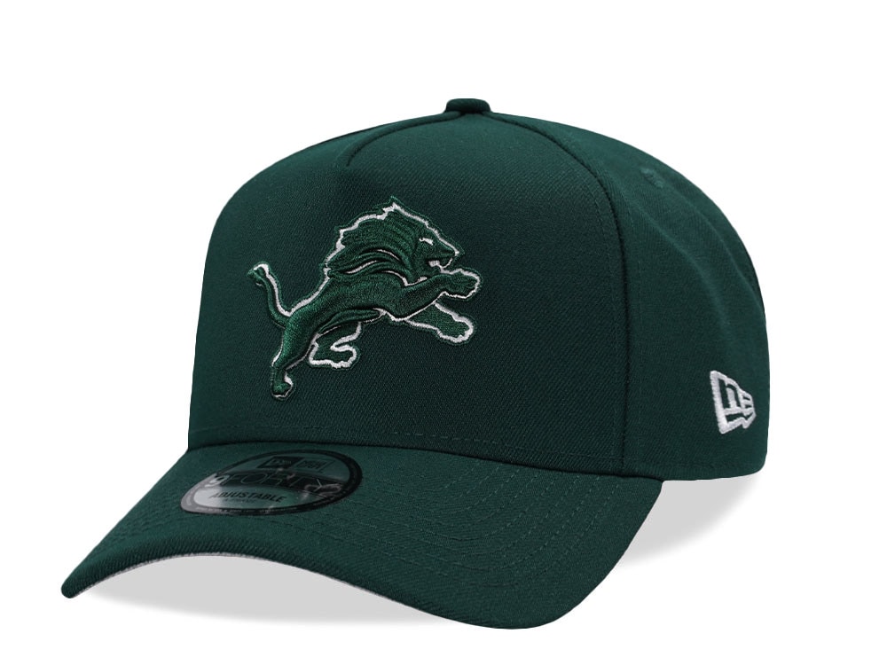 New Era Detroit Lions Field Green Prime Edition 9Forty A Frame Snapback Cap