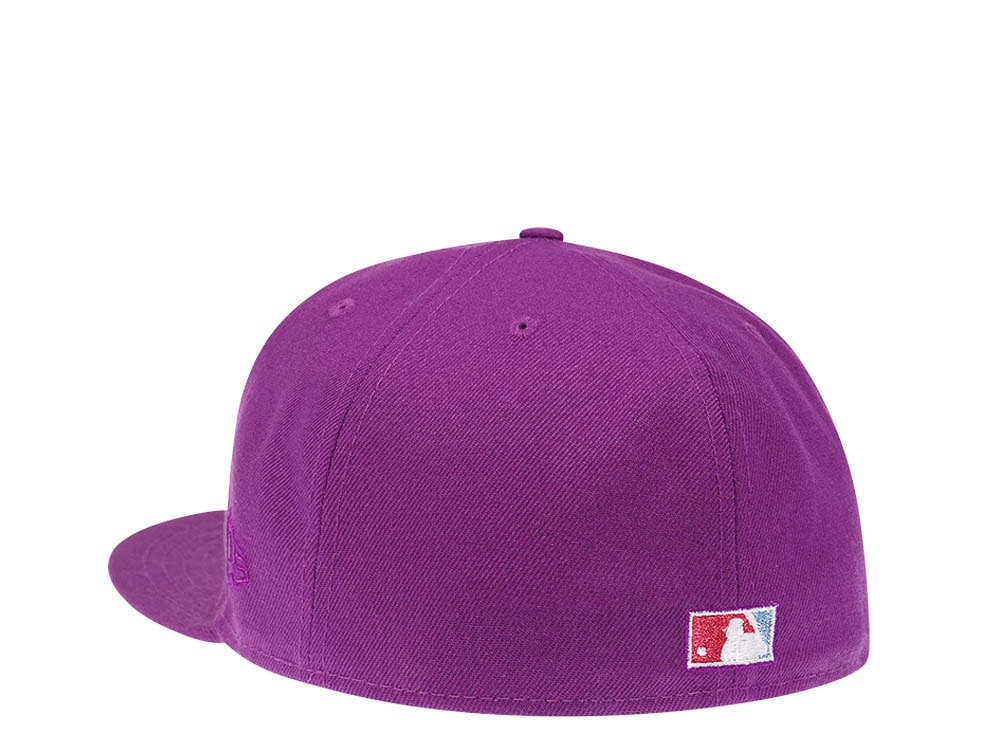 New Era Chicago Cubs World Series 2016 Grape Metallic Suede Elite Edition 59Fifty Fitted Cap