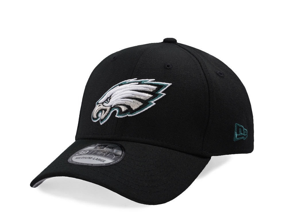 New Era Philadelphia Eagles Black Classic Edition 39Thirty Stretch Fit Cap
