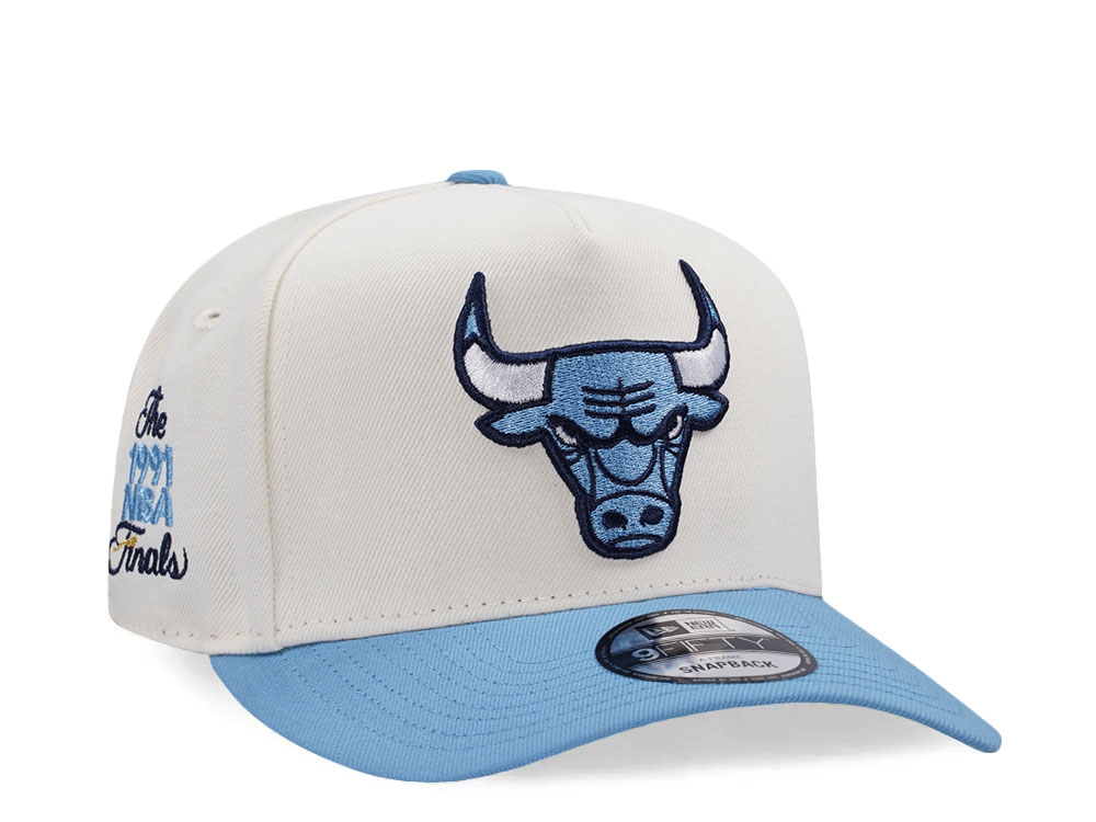 New Era Chicago Bulls NBA Finals 1991 Chrome Two Tone Edition 9Fifty A Frame Snapback Cap
