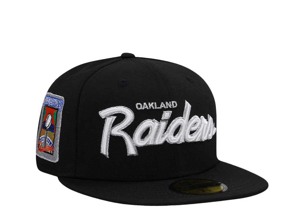 New Era Oakland Raiders Super Bowl XI Black Metallic Prime Edition 59Fifty Fitted Cap