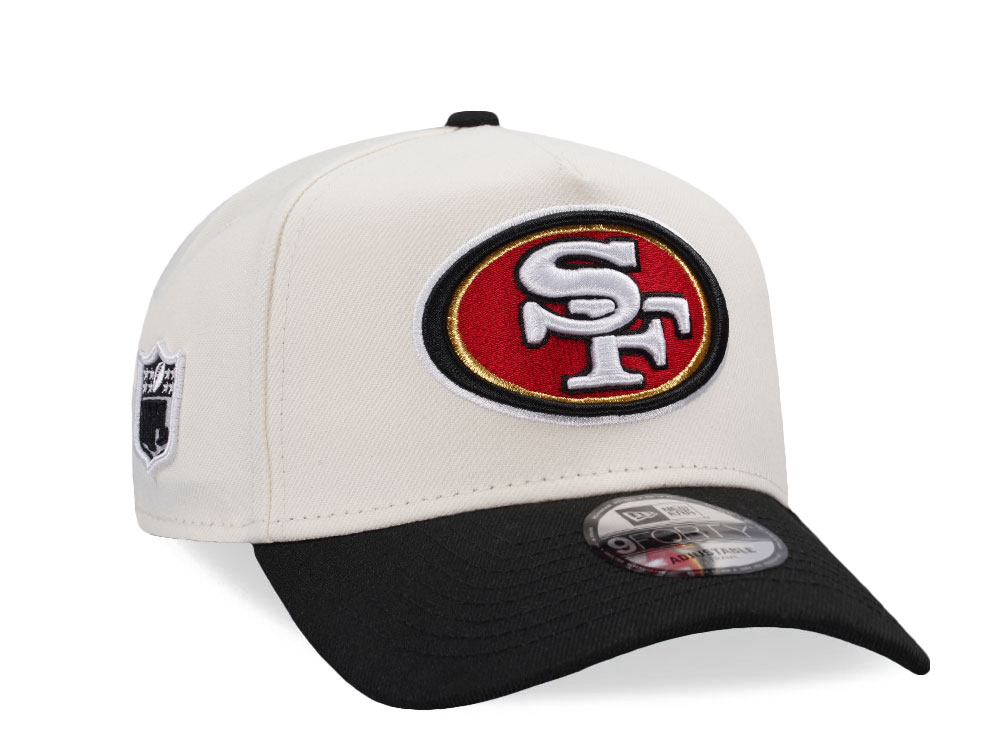 New Era San Francisco 49ers Classic Chrome Two Tone Edition 9Forty A Frame Snapback Cap
