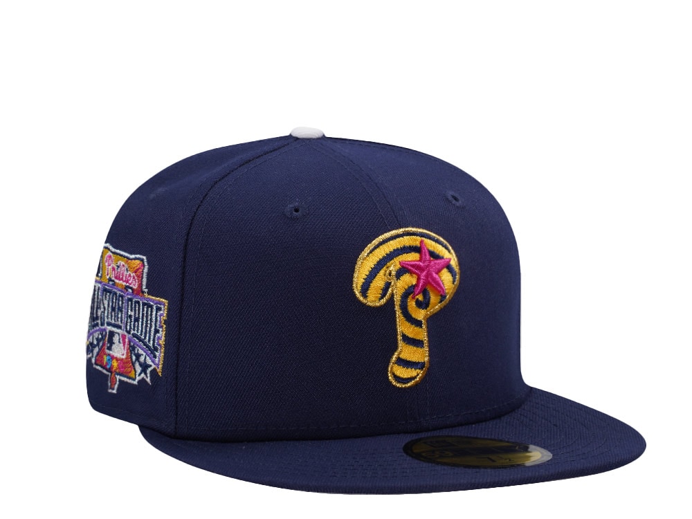 New Era Philadelphia Phillies All Star Game 1996 Blue Light Navy Prime Edition 59Fifty Fitted Cap