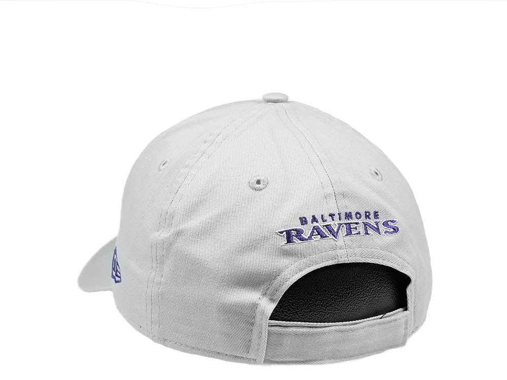New Era Baltimore Ravens Gray Pop Edition 9Forty Strapback Cap