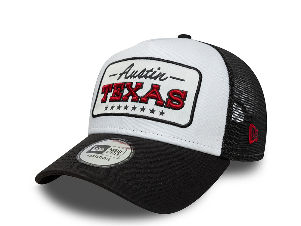New Era Austin Texas Location Patch 9Forty A Frame Trucker Snapback Cap