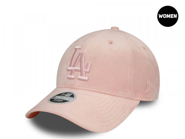 New Era Los Angeles Dodgers Pink Velour Womens 9Forty Snapback Cap