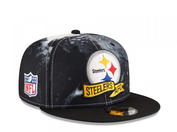 New Era Pittsburgh Steelers Ink NFL Sideline 2022 9Fifty Snapback Cap