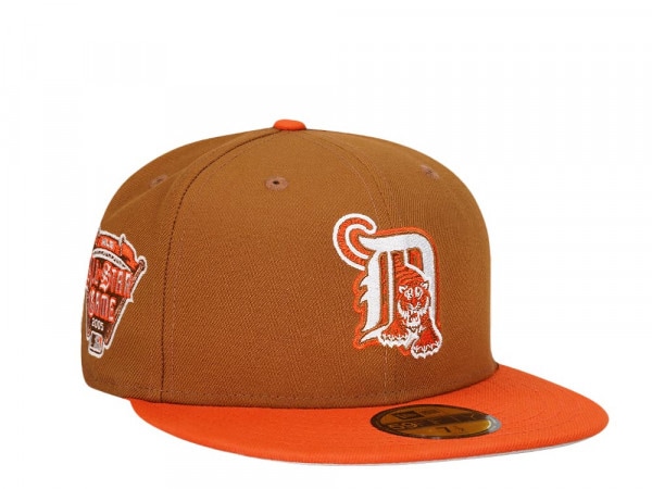 New Era Detroit Tigers All Star Game 2005 Bourbon Team Orange Two Tone Edition 59Fifty Fitted Cap