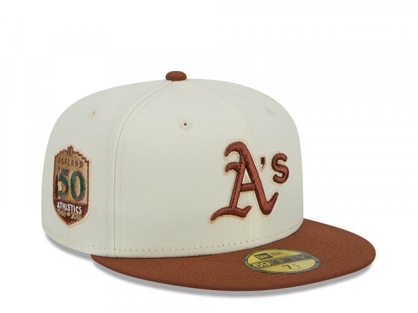 New Era Oakland Athletics 50th Anniversary City Icon Two Tone 59Fifty Fitted Cap