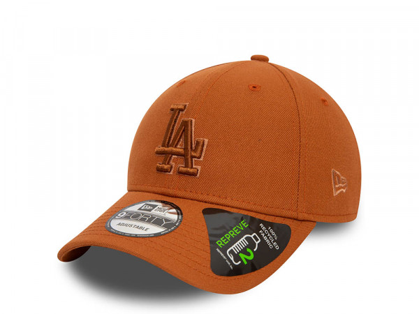 New Era Los Angeles Dodgers Repreve Outline Brown 9Forty Strapback Cap