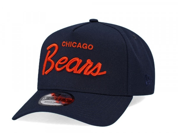 New Era Chicago Bears Navy Classic Edition 9Forty A Frame Snapback Cap