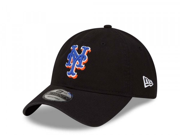 New Era New York Mets Black Core Classic 9Twenty Strapback Cap