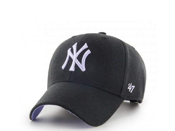 47Brand New York Yankees Black and Purple Classic Snapback Cap