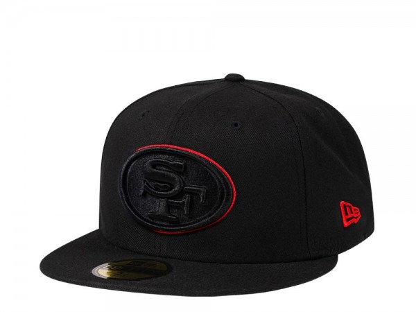 New Era San Francisco 49ers all about black Edition 59Fifty Fitted Cap
