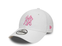 New Era New York Yankees Team Outline White 9Forty Strapback Cap