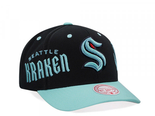 Mitchell & Ness Seattle Kraken Pro Crown Fit Snapback Cap