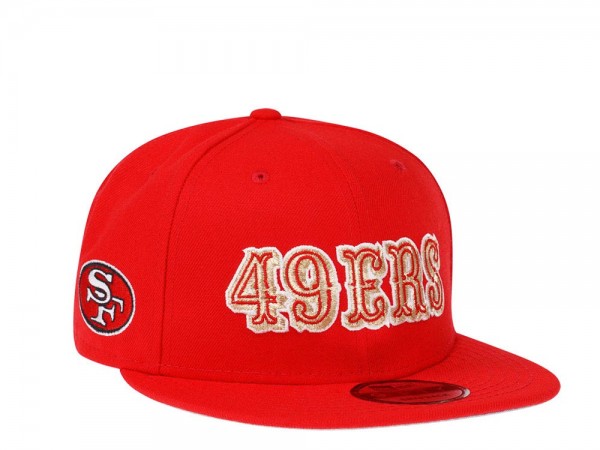 New Era San Francisco 49ers Script Gold Edition 9Fifty Snapback Cap