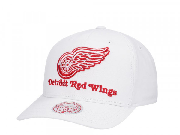 Mitchell & Ness Detroit Red Wings All in Pro White Snapback Cap