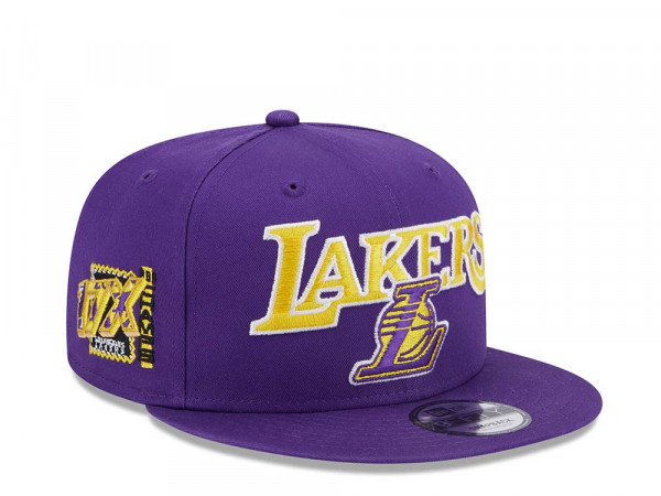New Era Los Angeles Lakers NBA Patch Purple Edition 9Fifty Snapback Cap