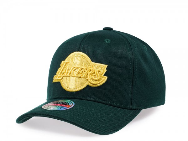 Mitchell & Ness Los Angeles Lakers Green Lime Red Line Flex Snapback Cap